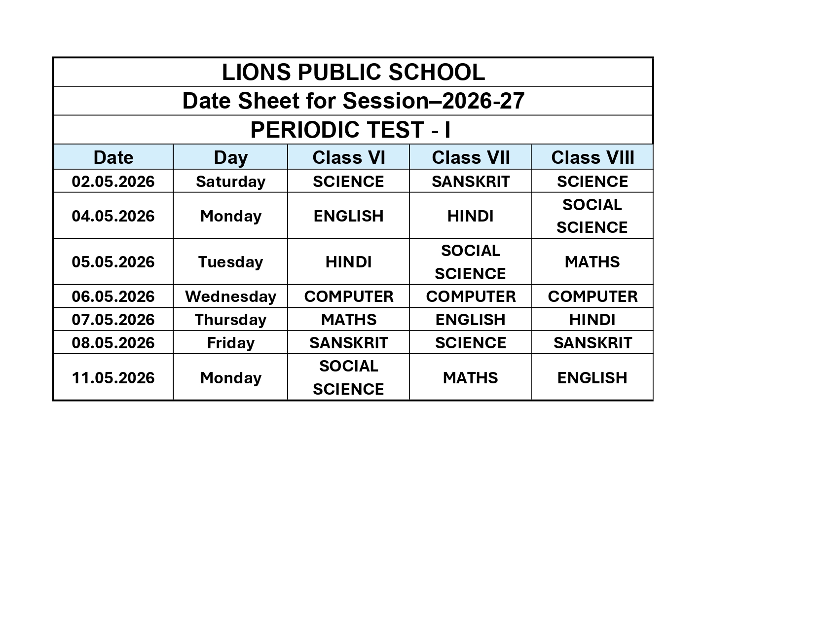 class 8